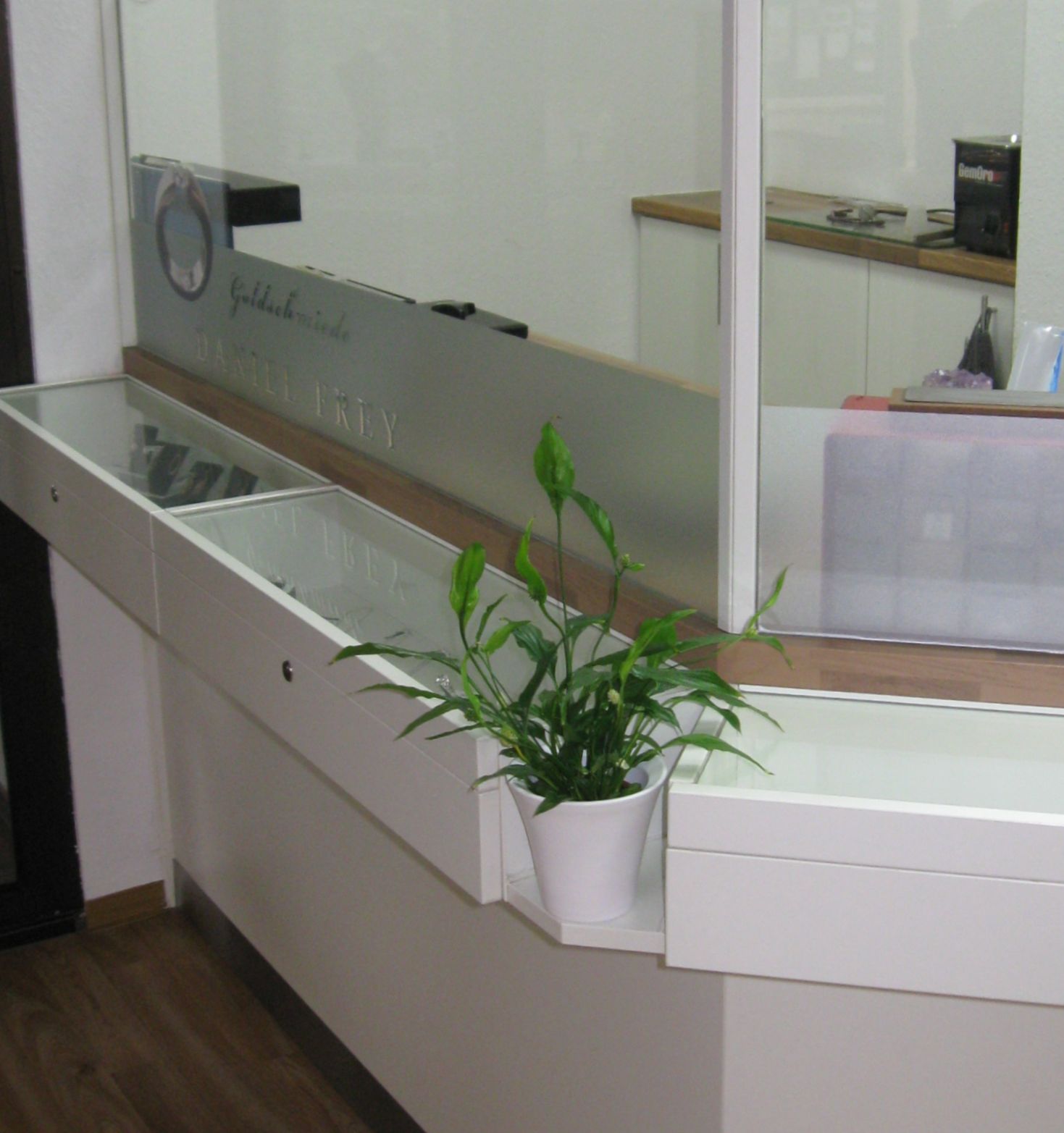 Vitrine beim Juwelier